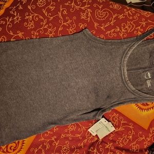 ARIE TANK TOP CHARCOAL